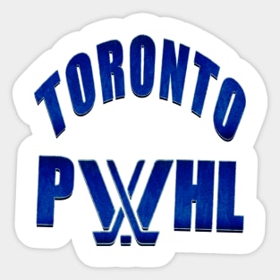 Distressed blue Toronto PWHl Sticker